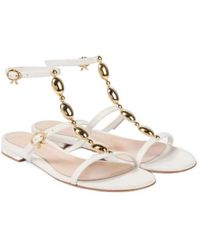 Gianvito Rossi - Thin-Strap Flat Thong Sandals - Lyst