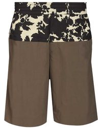 Dries Van Noten - Pablo Floral Panel Shorts - Lyst