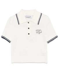 Self-Portrait - Knit Sp Polo Top - Lyst
