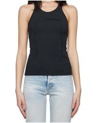 MM6 by Maison Margiela - Asymmetrical-Panel Tank Top - Lyst