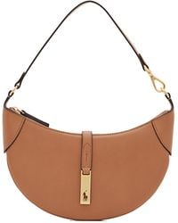 Polo Ralph Lauren - Logo Plaque Zipped Mini Shoulder Bag - Lyst