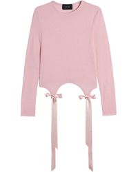 Simone Rocha - Bow Detail T-Shirt - Lyst