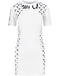 Marine Serre - Graphic Printed Mini Dress - Lyst