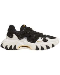 Balmain - Logo Leather Sneakers - Lyst