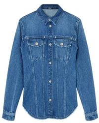 Versace - La Medusa '95 Denim Shirt - Lyst