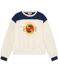 Gucci - Printed Jersey Sweatshirt - Lyst