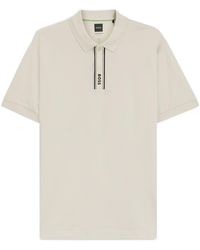 BOSS - Boss Logo Trim Short-Sleeve Polo Shirt - Lyst