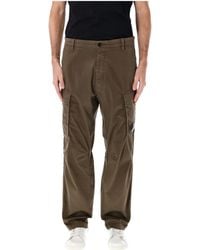 C.P. Company - Stretch Sateen Relaxed Cargo Pants - Lyst