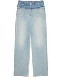 Givenchy - Frayed Edge Wide-Leg Jeans - Lyst