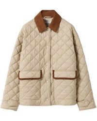 Miu Miu - Quilted Button-Up Jacket - Lyst