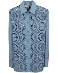 P.A.R.O.S.H. - P.A.R.O..H. Cannes Broderie Shirt - Lyst