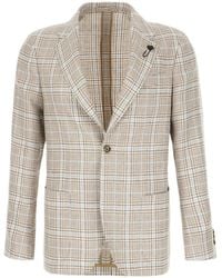 Lardini - Checked-Pattern Blazer - Lyst