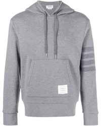 Thom Browne - Stripe Knitted Hoodie - Lyst