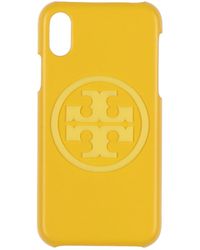 Tory Burch - Solid-Color Leather Phone Case - Lyst