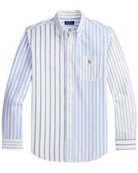 Polo Ralph Lauren - Patchwork Stripe Oxford Shirt - Lyst