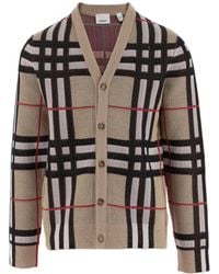 Burberry - Vintage Check Knitted Cardigan - Lyst