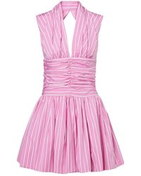 Patou - Bloomer Striped Cotton Minidress - Lyst
