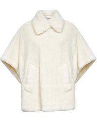 Max Mara - Tebe Faux Fur Short-Sleeved Coat - Lyst