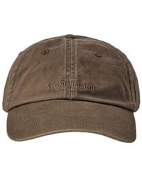Stone Island - Baseball Cap With Logo Embroidery - Lyst