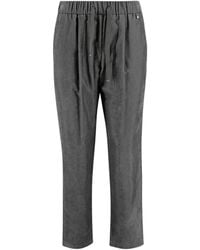 Herno - Drawstring Ribbed Trousers - Lyst