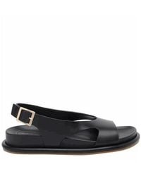 Paloma Barceló - Paloma Barceló Calista Buckle Flat Sandals - Lyst