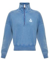Isabel Marant - Isabel Marant Étoile Ross Half-Zip Sweatshirt - Lyst