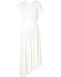 Rabanne - Ruched Asymmetric Dress - Lyst