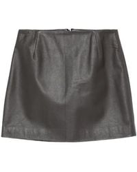 Blazé Milano - Leather Mini Skirt - Lyst