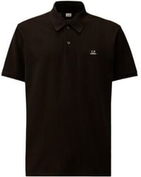 C.P. Company - Piquet Short Sleeved Point Collar Polo Shirt - Lyst