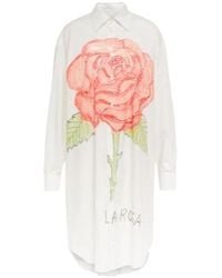 Marni - Printed Cotton Poplin Shirt Dress - Lyst