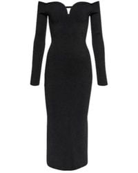 Galvan London - Grace Off-Shoulder Midi Dress - Lyst
