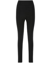 ROTATE BIRGER CHRISTENSEN - Pleat-Seam Stretch Leggings - Lyst
