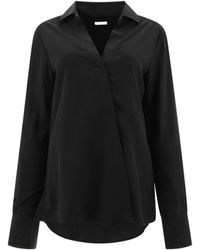 saks potts crush lace blouse レースブラウス Saks Potts Crush Lace Blouse in Black | Lyst