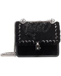 Fendi - Kan I Logo Embellished Shoulder Bag - Lyst