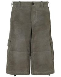 Fendi - Mid-Rise Wide Leg Bermuda Shorts - Lyst