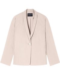 Emporio Armani - Long-Sleeved Suit Jacket - Lyst