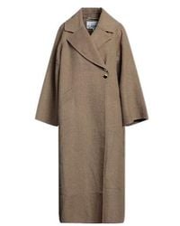 Ganni - Minimalist Single-Breasted Coat - Lyst