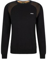 BOSS - Logo Long-Sleeved Sweater - Lyst