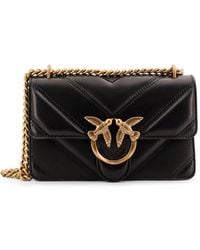 Pinko - Love One Chain Linked Mini Crossbody Bag - Lyst