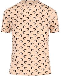 Marine Serre - Crescent Print Crewneck T-Shirt - Lyst