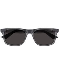 Montblanc - Eyewear Rectangular Frame Sunglasses - Lyst