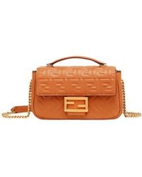 Fendi - Baguette Chain Midi Shoulder Bag - Lyst