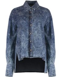 Just Cavalli - Buttoned Denim Shirt - Lyst
