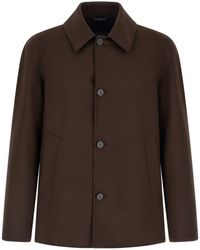Herno - Button-Up Long-Sleeved Jacket - Lyst