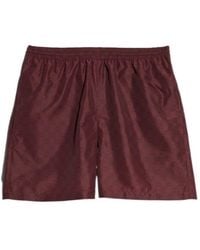 Gucci - Printed Polyester Poplin Swim Shorts - Lyst