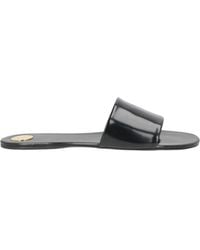 Saint Laurent - Minimalist Patent Leather Slippers - Lyst