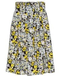 Marni - Floral Print Pleated Skirt - Lyst