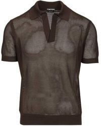 Tom Ford - Short Sleeved Polo Shirt - Lyst