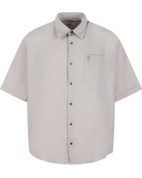 Ami Paris - Ami De Coeur Logo Embroidered Short-Sleeved Shirt - Lyst