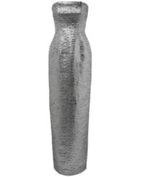 Emilia Wickstead - Laelia Jacquard Bustier Gown - Lyst